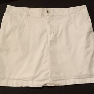 Sonoma Bright White Cotton Skort Wms Sz 16